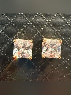 Gold over Sterling Silver Princess Earrings